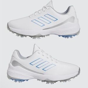 NEW Adidas ZG23 Women's Size 8.5 Golf Shoes - White Blue Silver (GZ2174) IN BOX